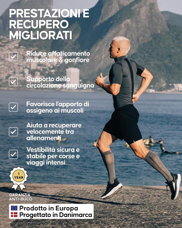 Detalle de DANISH ENDURANCE calze compressive 21-26 mmHg