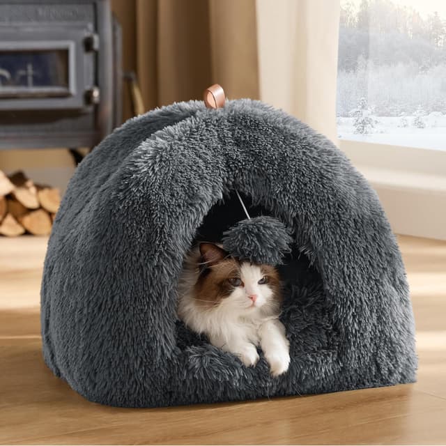 Thumbnail 6 de Bedsure Cat Cave Bed Igloo 40x40x40cm