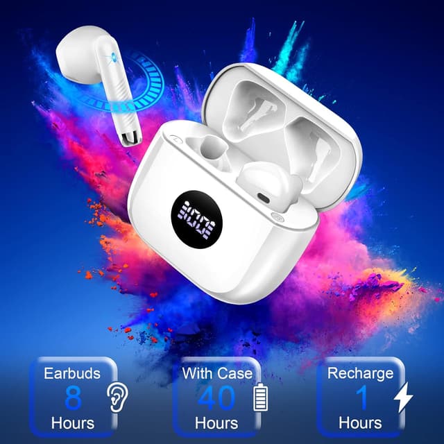 Thumbnail 6 de Wireless Earbuds 40Hrs playtime Bluetooth 5.4