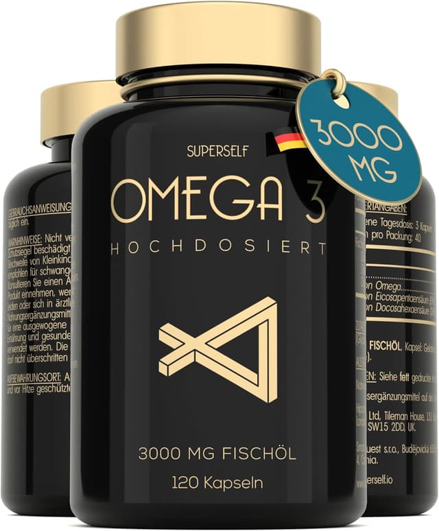 Detalle de Omega 3 Kapseln Hochdosiert 3000mg