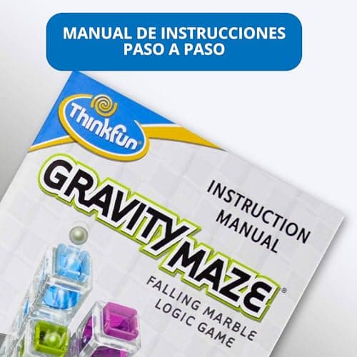 Detalle de ThinkFun Gravity Maze: circuito de canicas con 60 desafíos (castellano) para niños desde 8 años