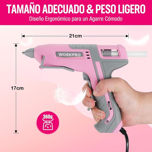 Thumbnail 5 de WORKPRO Psitola de Silicona Caliente 60/100W