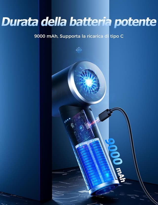 Thumbnail 5 de Aria Compressa Elettrico 3 Velocità LED 100000 RPM