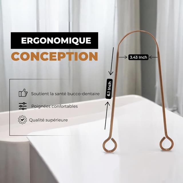 Detalle de Cuivre HOKIN gratte-langue 100% cuivre