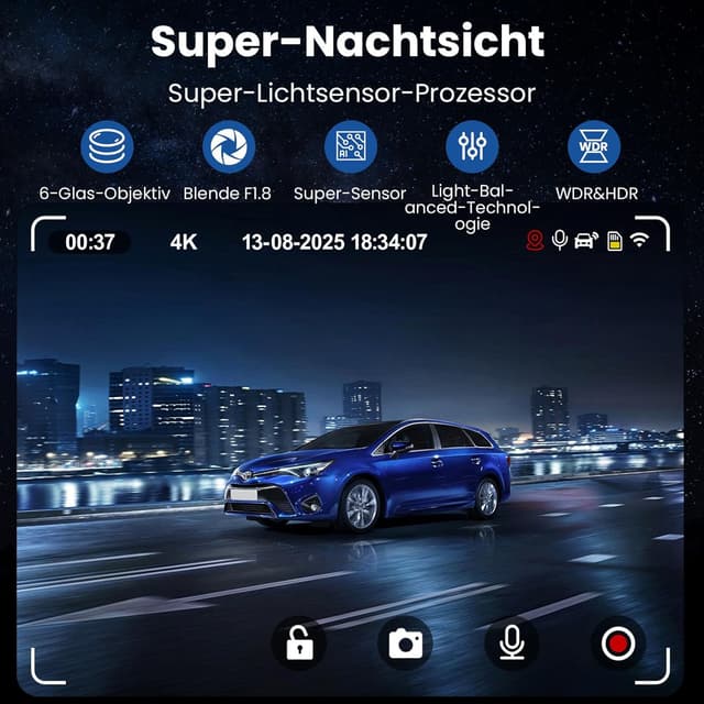 Thumbnail 4 de Dashcam Auto Front und Heck 4K+2K 32GB