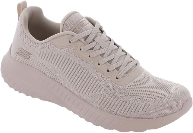 Detalle de Skechers Damen Bobs Squad Chaos Face-Off-Sneaker in Hautfarben