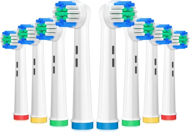 Detalle de AnjoCare – Lot de 8 têtes de brosse de rechange pour brosse à dents électrique Oral-B (compatibles Pro1000/3000/5000/7000)