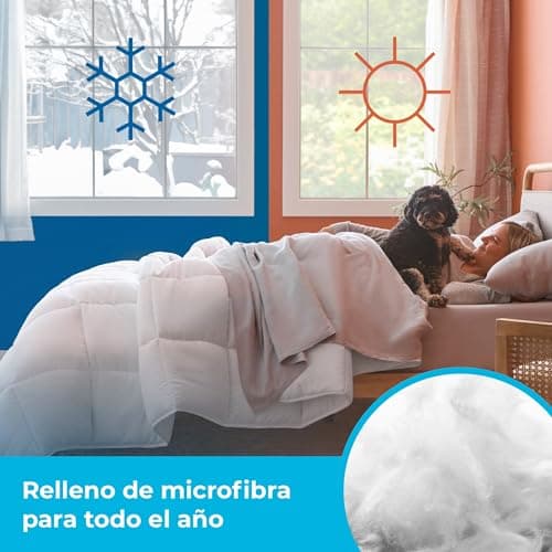 Thumbnail 5 de Linenspa Edredón nórdico 4 estaciones microfibra 🛏️ 135x200cm