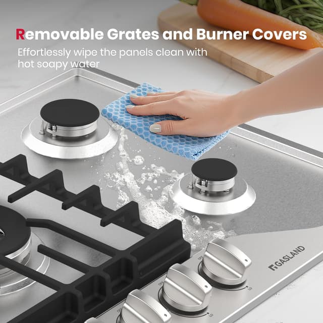 Detalle 2 de GASLAND GH3365SF 36 Inch gas cooktop