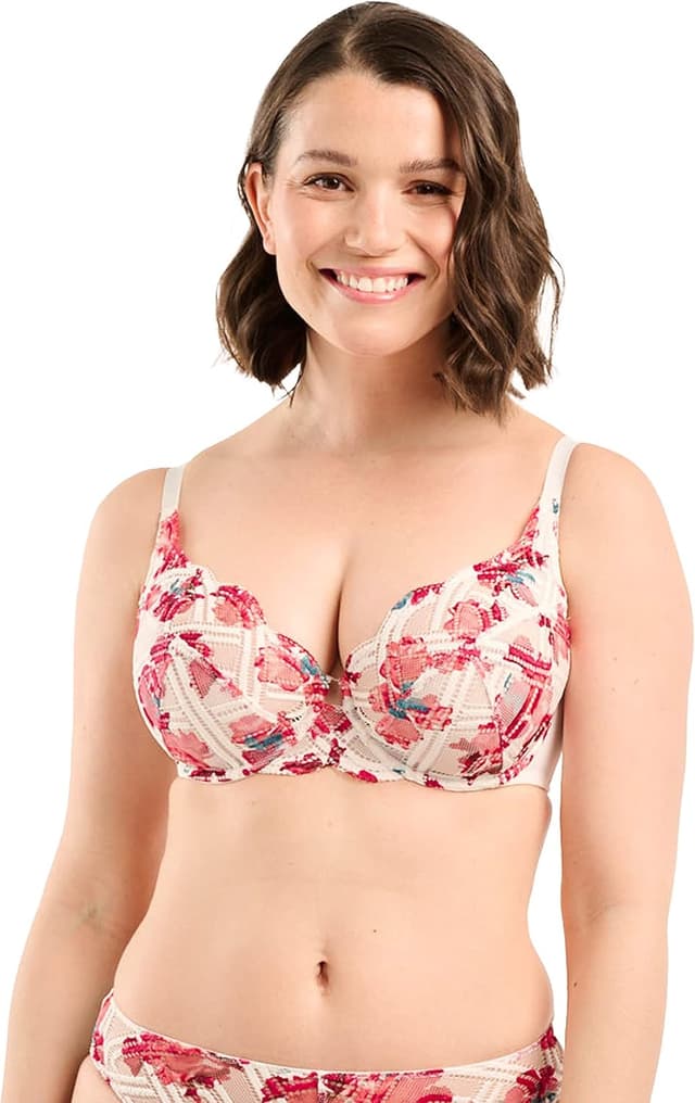 Thumbnail 6 de Sans Complexe soutien-gorge emboîtant Elise Fantaisy imprimé fleurs bleu marine