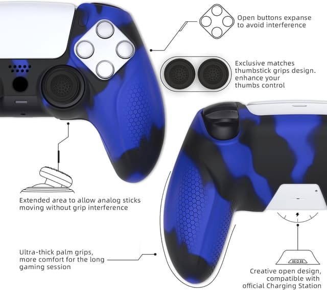 Thumbnail 6 de playvital Ninja Edition PS5 Controller Cover