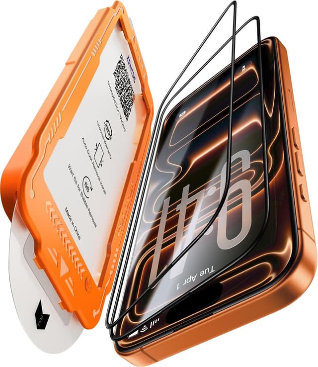 Detalle de NeverBreak 9H+ iPhone 17 Pro Max Screen Protector 6.9"