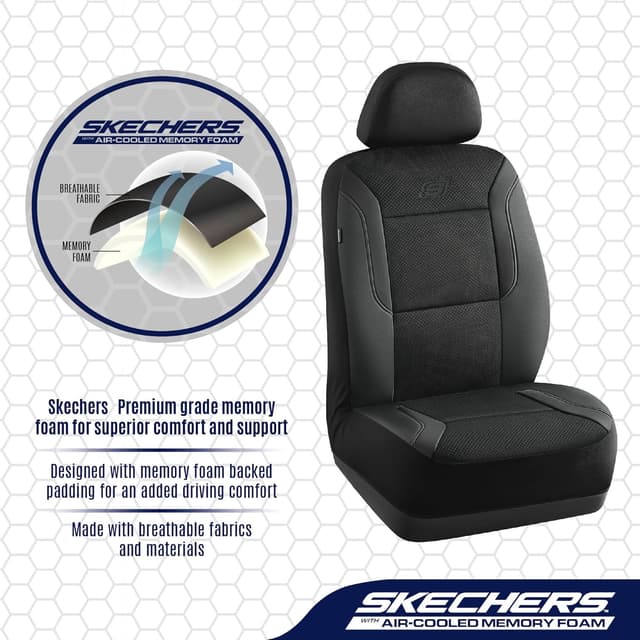 Detalle de Skechers Memory Foam Seat Covers — Front, Airbag Safe