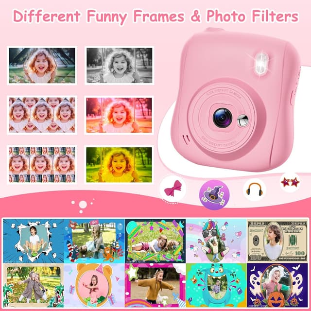 Thumbnail 2 de Hangrui Kids Camera 14MP instant print camera