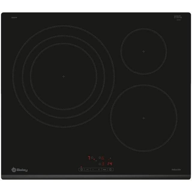 Detalle de Balay 3EB967FR Placa de inducción 3 zonas negra