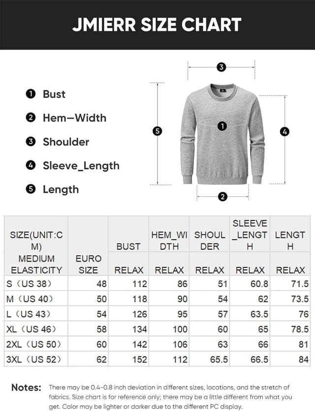 Thumbnail 2 de JMIERR Herren Sweatshirt Baumwolle Rundhals