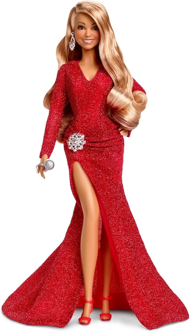 Detalle 2 de Barbie Mariah Carey Navidad 🎤 Colección Signature HJX17