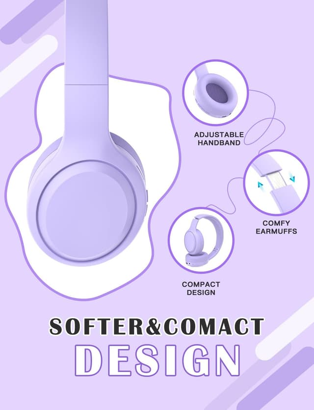 Detalle 2 de YOYOTUNE Kids Bluetooth Headphones 10h