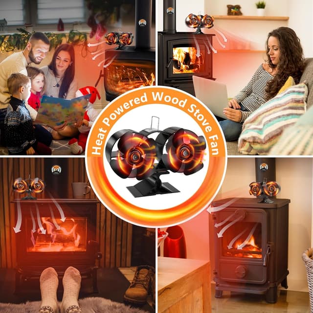 Thumbnail 6 de Hanaoyo Stove Fan double‑motor heat‑powered fan