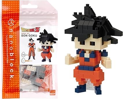 Detalle de Bandai Nanoblock Goku - Miniatura de Dragon Ball Z 🧱