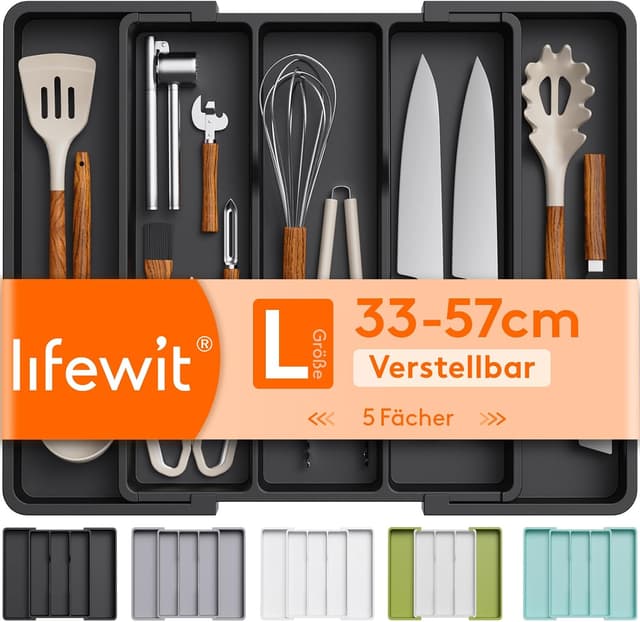 Detalle de Lifewit Besteckkasten Schublade 57 cm