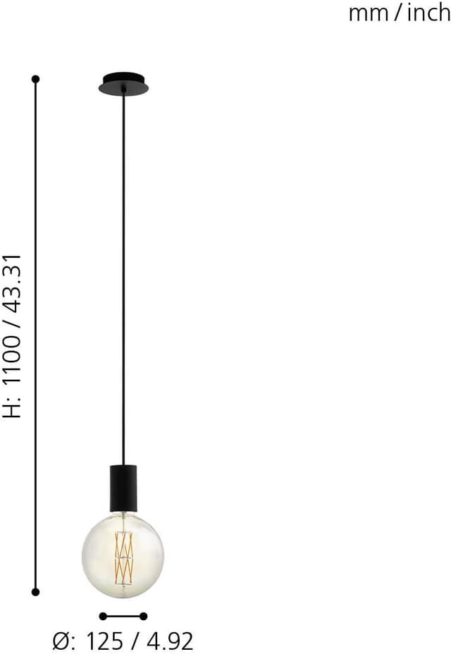 Thumbnail 3 de Eglo POZUETA lámpara colgante moderna 🖤