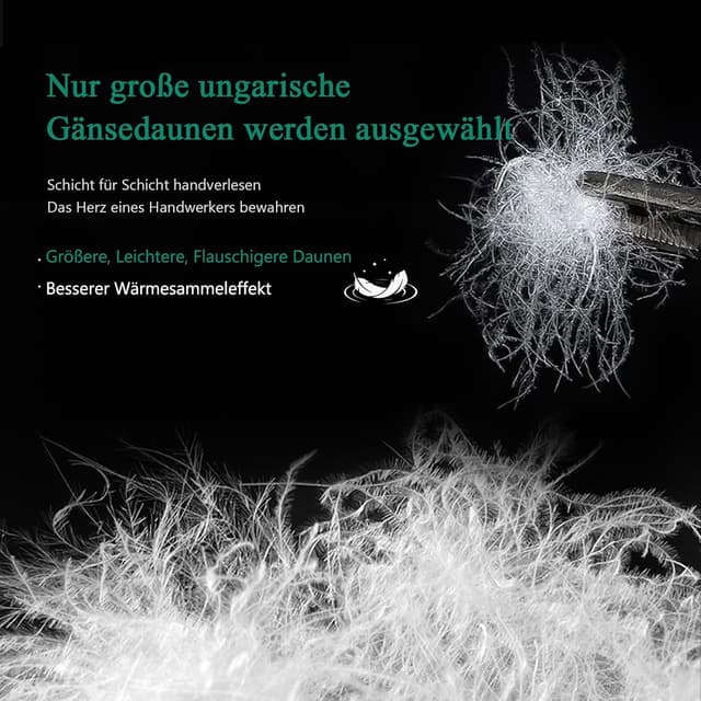 Thumbnail 2 de APSMILE Daunendecke 155x220 Ganzjahres