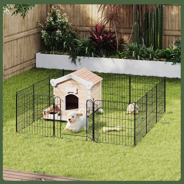 Thumbnail 1 de Yaheetech 16 Paneles Parque para Perros 60 x 60 cm