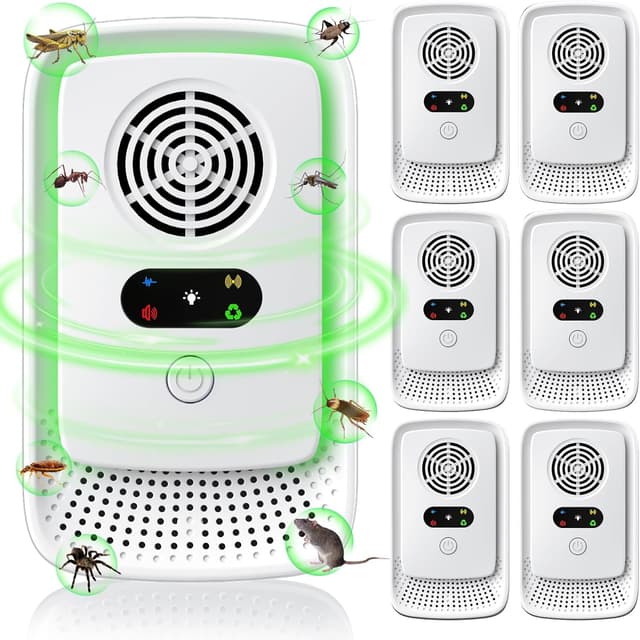 Imagen de Gecool Upgraded 6-Pack Ultrasonic Pest Repeller 🛡 en OfertitasTOP