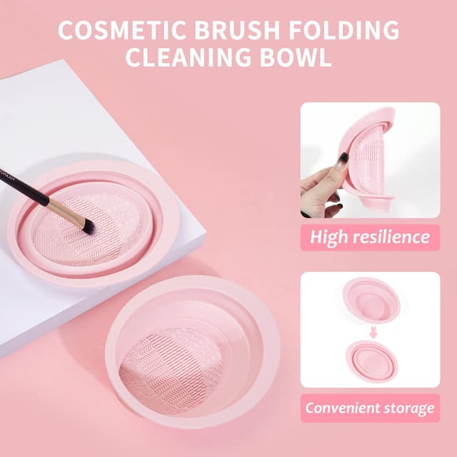 Detalle 1 de MAANGE Pinselset Makeup 49-teilig – Profi-Schminkpinsel für Foundation, Lidschatten & Co.