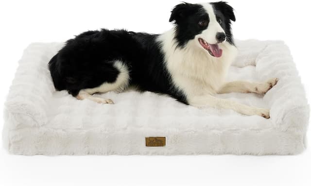 Imagen de COZY KISS Faux Fur Orthopedic Dog Bed en OfertitasTOP