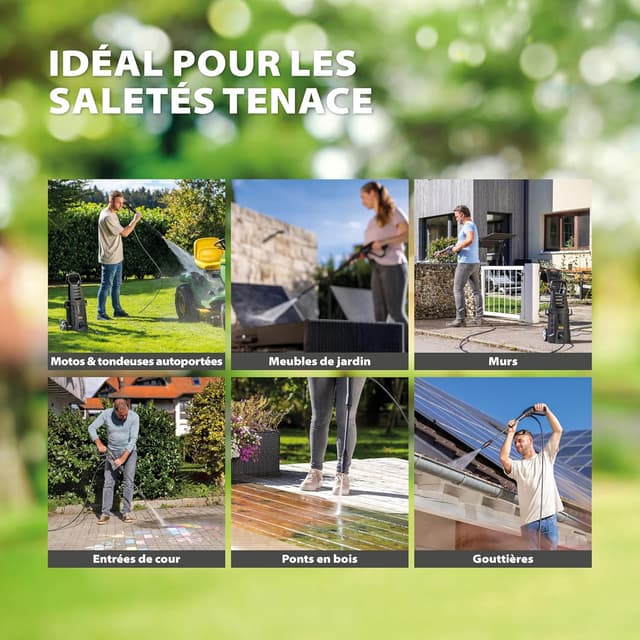 Detalle 2 de WAGNER AQUASTORM Advanced : nettoyeur haute pression performant avec buse standard et turbo