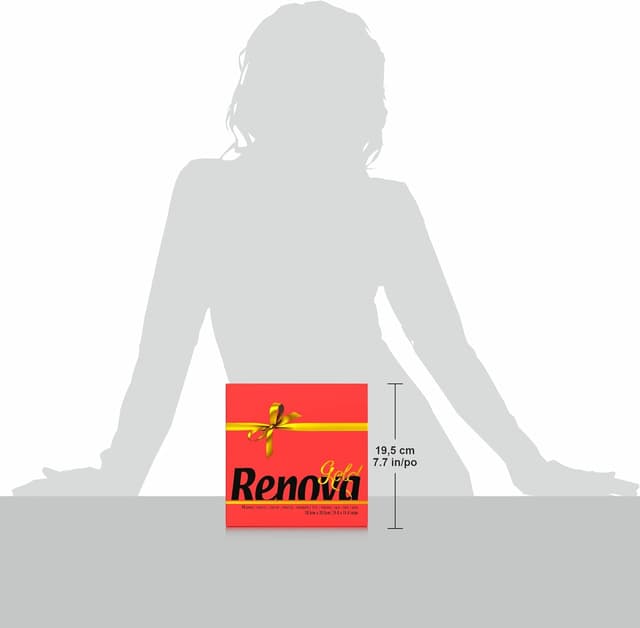 Thumbnail 4 de Renova serviettes de papier gold rouge 40 🍽