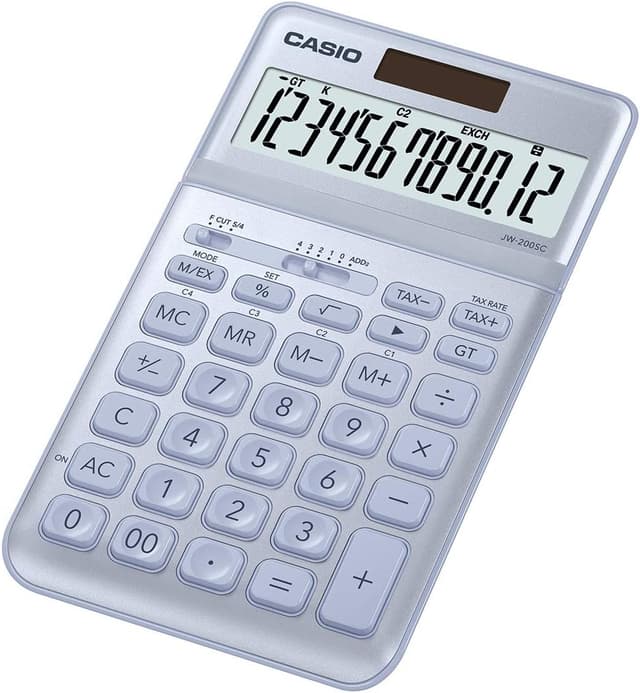 Detalle de Casio JW-200SC-BU calculatrice bureau