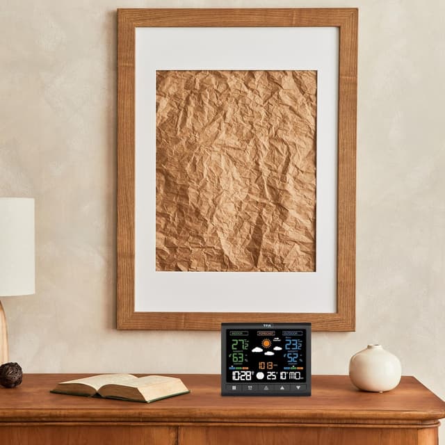 Thumbnail 6 de TFA Dostmann 35.1171 stazione meteo con sensore esterno e display VA Contrast (termo/igrometro, previsioni, allarme temperatura) nero