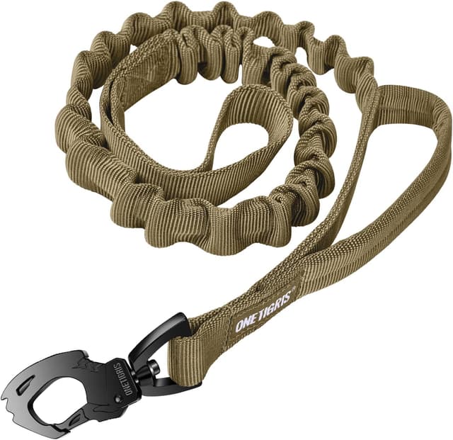 Thumbnail 6 de OneTigris Tactical Dog Training Bungee Leash with 2 Control Handles (Quick Release Nylon Leads Rope)