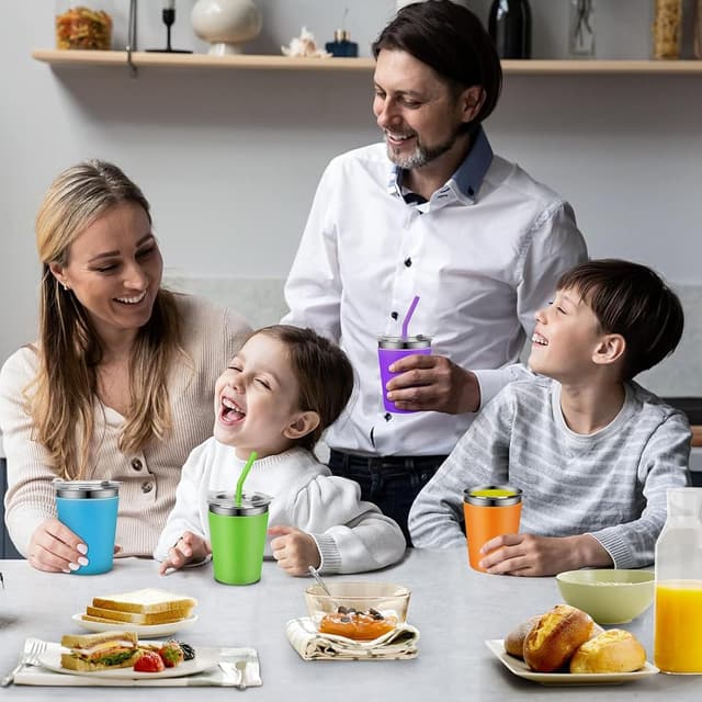 Thumbnail 6 de Hikrxya Edelstahl Trinkbecher 350 ml 5 Stück