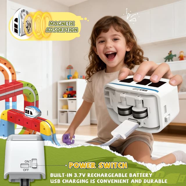 Detalle 1 de YESHIN Clickrail Clickrail-Eisenbahn-Set ab 3