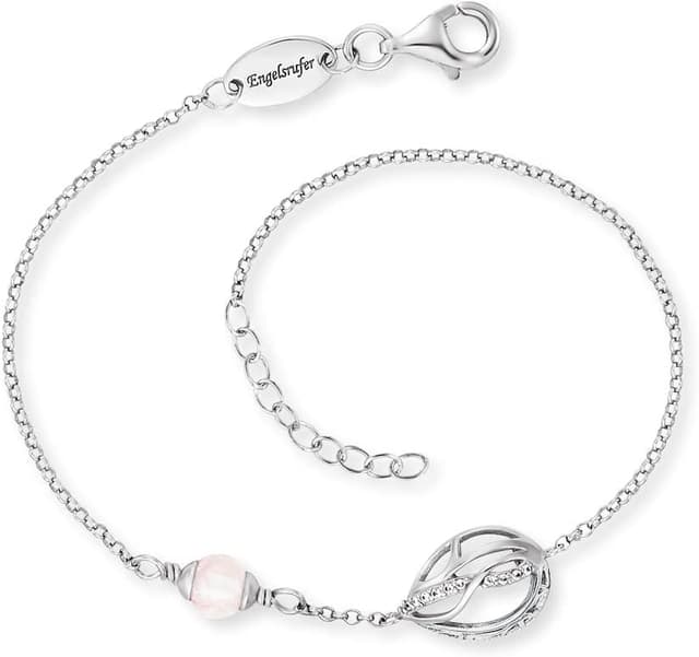 Detalle de Engelsrufer Himmelsträne Armband mit Rosenquarz 💎