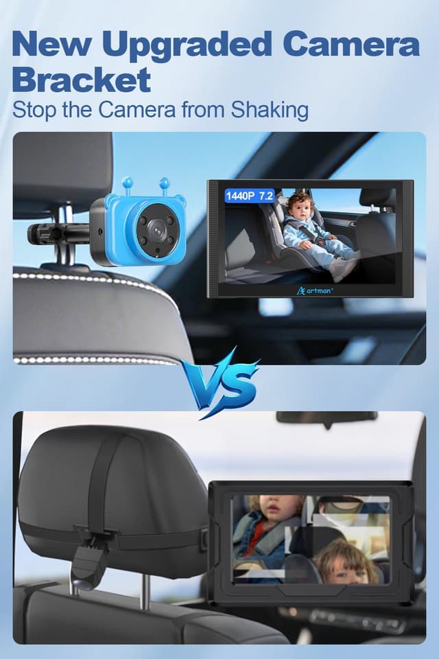 Thumbnail 5 de Artman 2-Kids Baby Car Camera Monitor