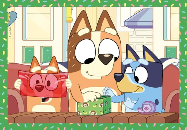 Detalle de Clementoni Bluey Puzzle 4 in 1 (21530) – Kinderpuzzles ab 3 Jahren, 4 Varianten