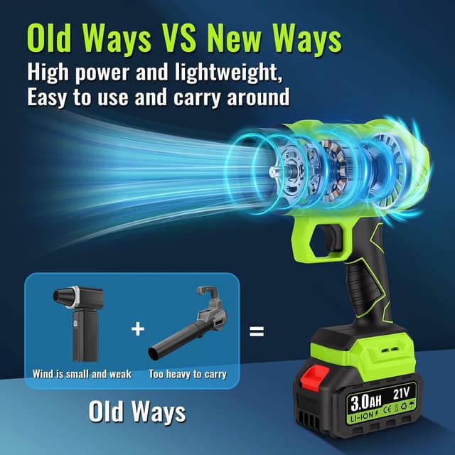 Detalle 2 de Maypott Cordless Leaf Blower 21V