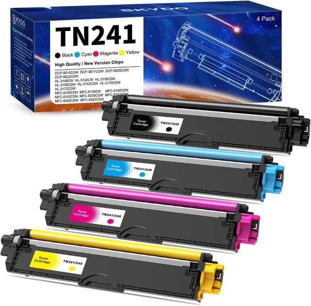 Detalle de Skydo Cartucce di toner compatibili Brother TN241/TN245 (4 pack: nero + ciano + magenta + giallo)