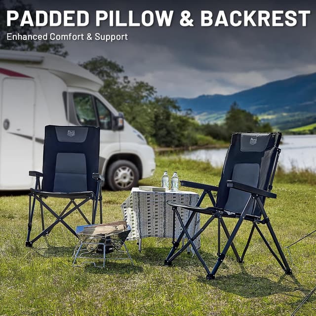 Thumbnail 5 de TIMBER RIDGE Heavy Duty Folding Camping Chair 260kg