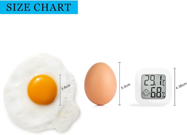 Detalle de Flintronic Mini LCD Thermometer & Hygrometer (4er-Set) für Innenräume