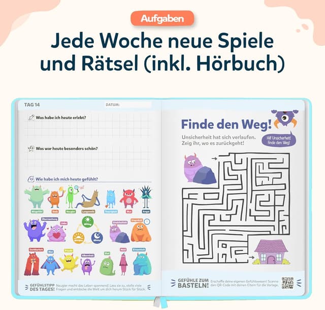 Detalle 1 de Wunderkind Gefühlstagebuch Kinder 6-12