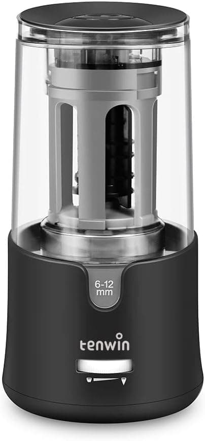 Detalle de Electric Pencil Sharpener 6–12mm, Auto Stop ✏