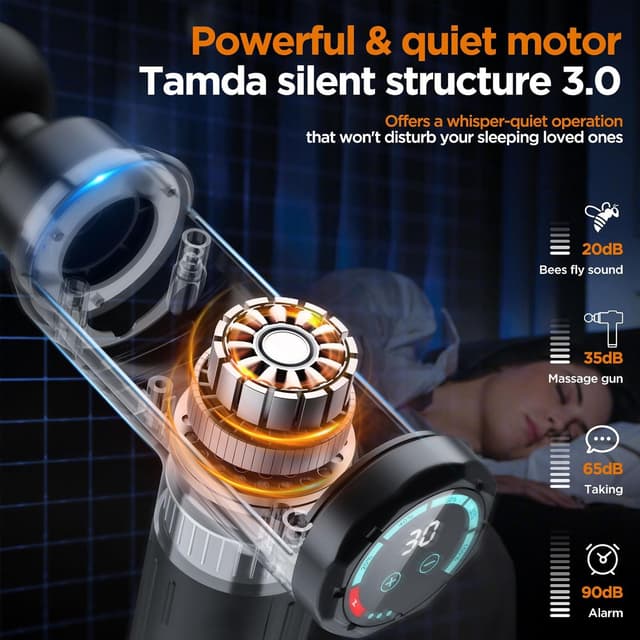 Detalle de 2025 Upgraded Deep Tissue Massage Gun 30 speeds 💆