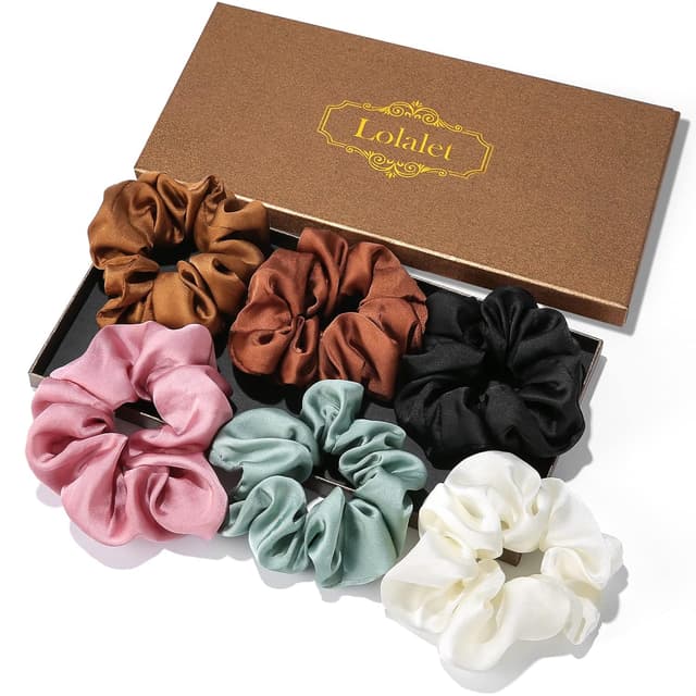 Imagen de Lolalet Seide Scrunchies Satin 6er Set en OfertitasTOP