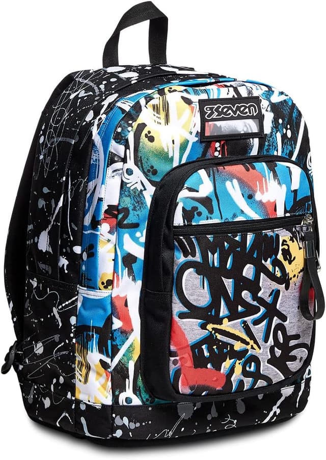 Detalle de Seven Zaino Extra Fit con doppio scomparto per scuola e tempo libero (32 L)